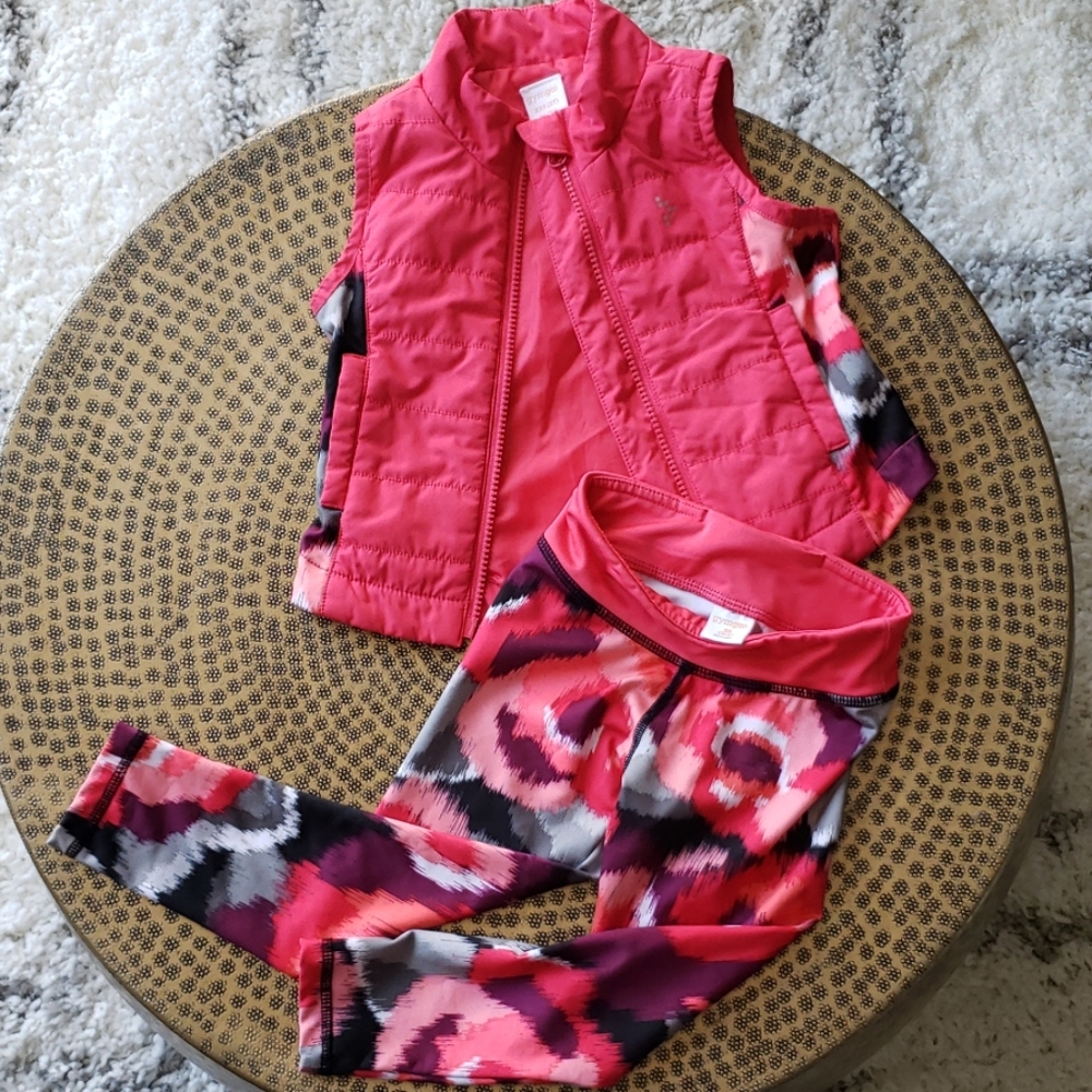 GymGo Gymboree vest and yoga pants set fits 2 yrs